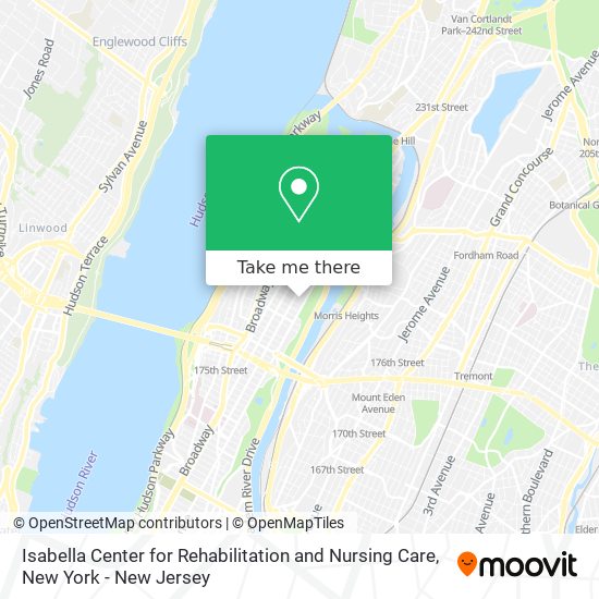 Mapa de Isabella Center for Rehabilitation and Nursing Care