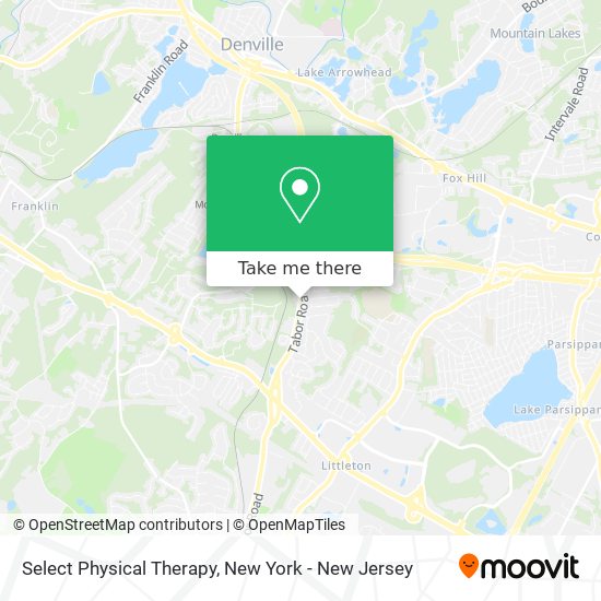 Select Physical Therapy map