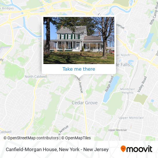 Canfield-Morgan House map