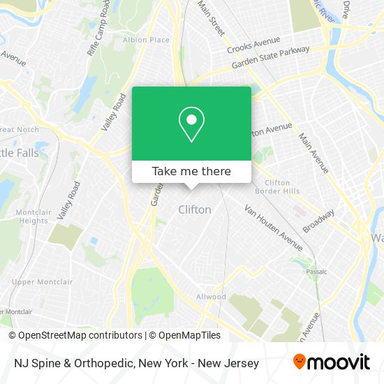 NJ Spine & Orthopedic map