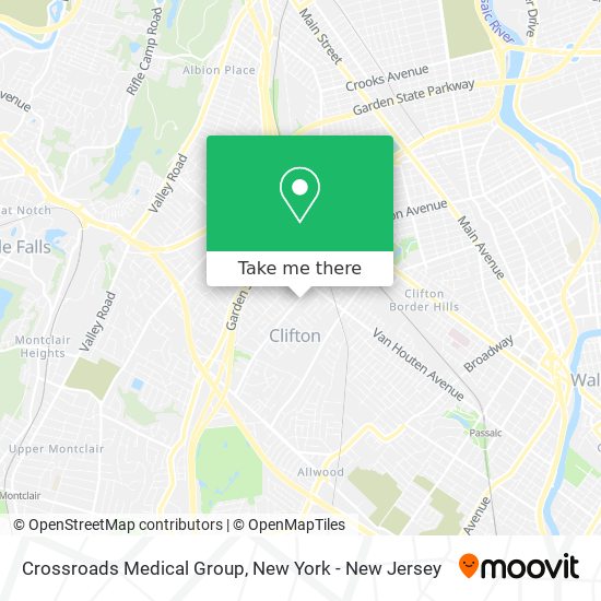 Crossroads Medical Group map