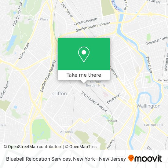 Mapa de Bluebell Relocation Services