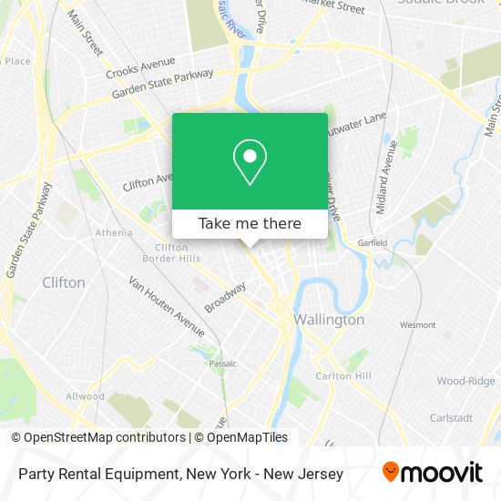 Party Rental Equipment map