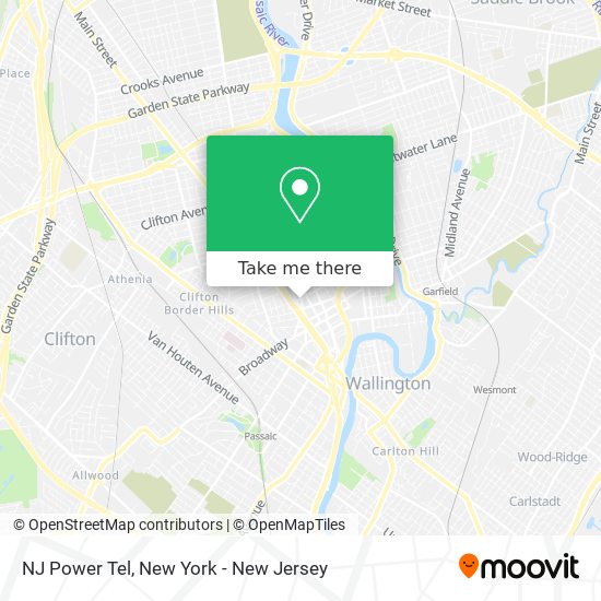 NJ Power Tel map