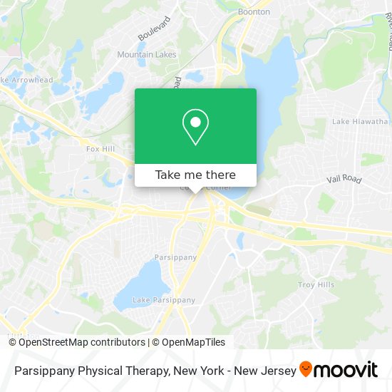Mapa de Parsippany Physical Therapy