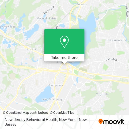 New Jersey Behavioral Health map
