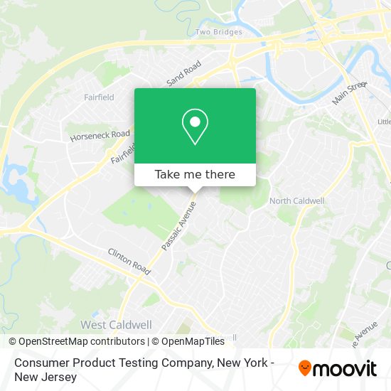 Mapa de Consumer Product Testing Company