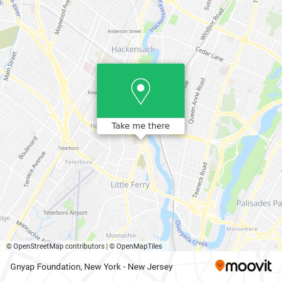 Gnyap Foundation map