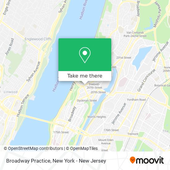 Broadway Practice map