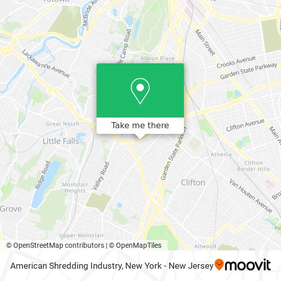 American Shredding Industry map