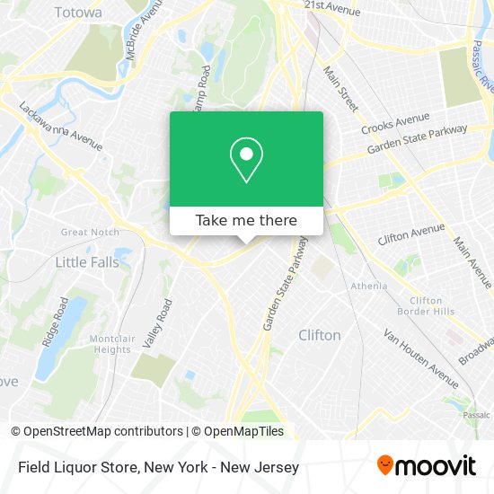 Mapa de Field Liquor Store