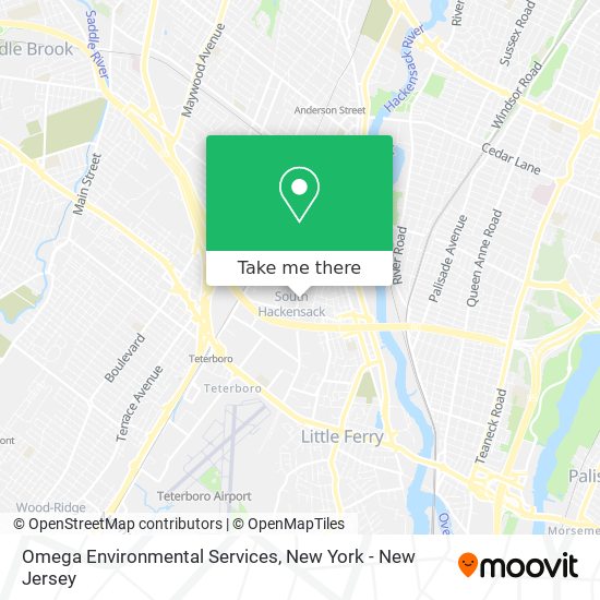 Omega Environmental Services map