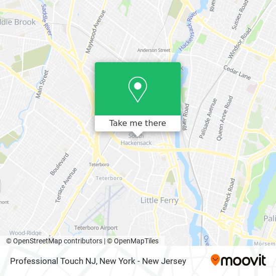 Professional Touch NJ map