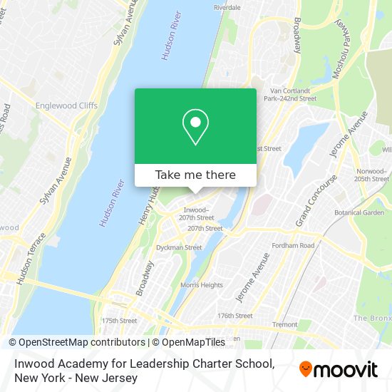 Inwood Academy for Leadership Charter School map