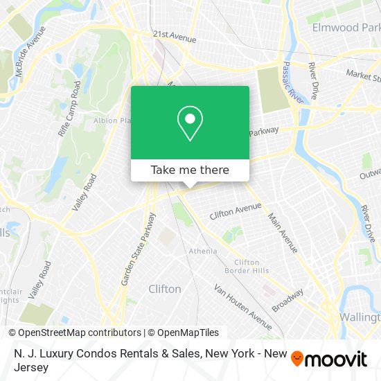 N. J. Luxury Condos Rentals & Sales map