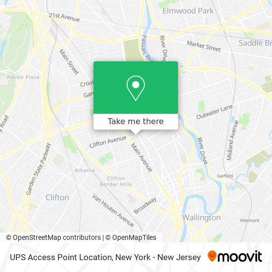 UPS Access Point Location map