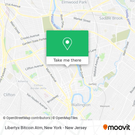 Mapa de Libertyx Bitcoin Atm