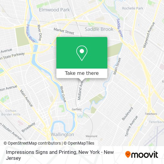 Impressions Signs and Printing map