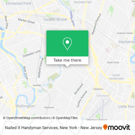 Nailed It Handyman Services map