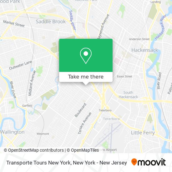 Transporte Tours New York map