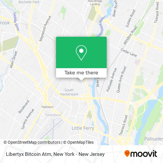 Mapa de Libertyx Bitcoin Atm