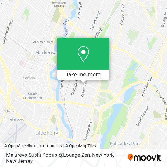 Mapa de Makirevo Sushi Popup @Lounge Zen