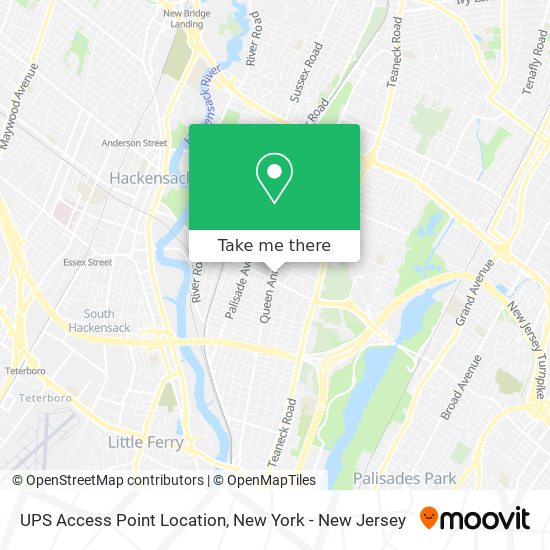 Mapa de UPS Access Point Location