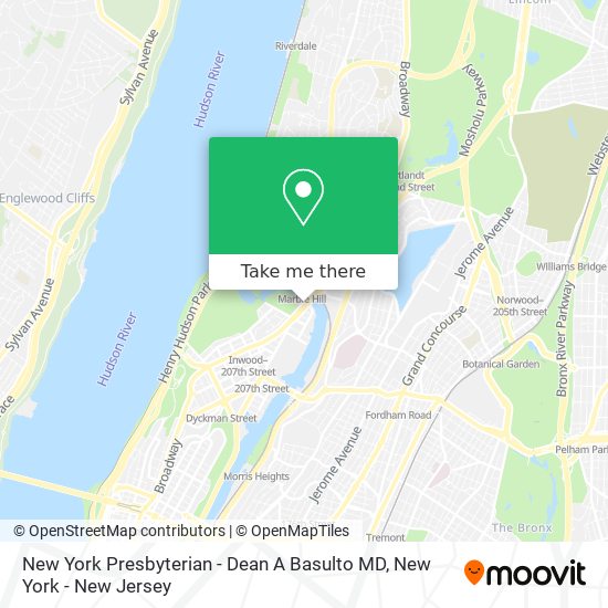 Mapa de New York Presbyterian - Dean A Basulto MD