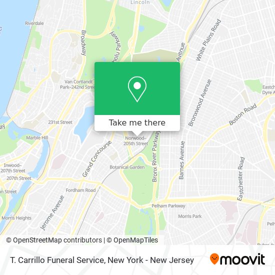 T. Carrillo Funeral Service map