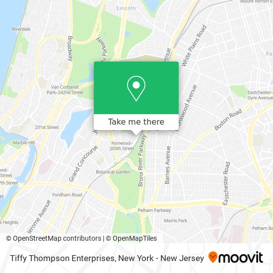 Mapa de Tiffy Thompson Enterprises