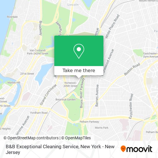 Mapa de B&B Exceptional Cleaning Service