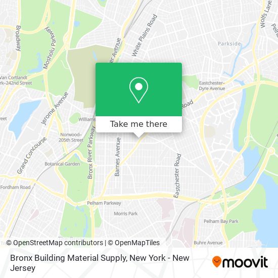 Mapa de Bronx Building Material Supply