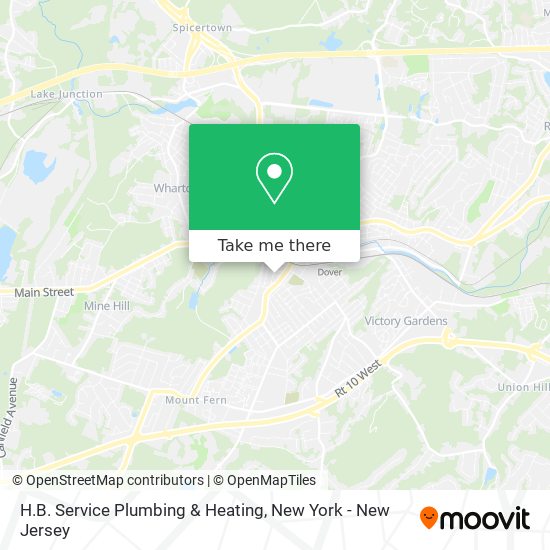 H.B. Service Plumbing & Heating map