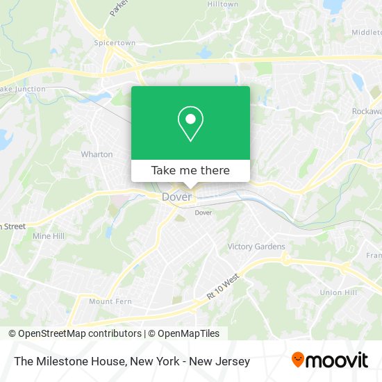 The Milestone House map