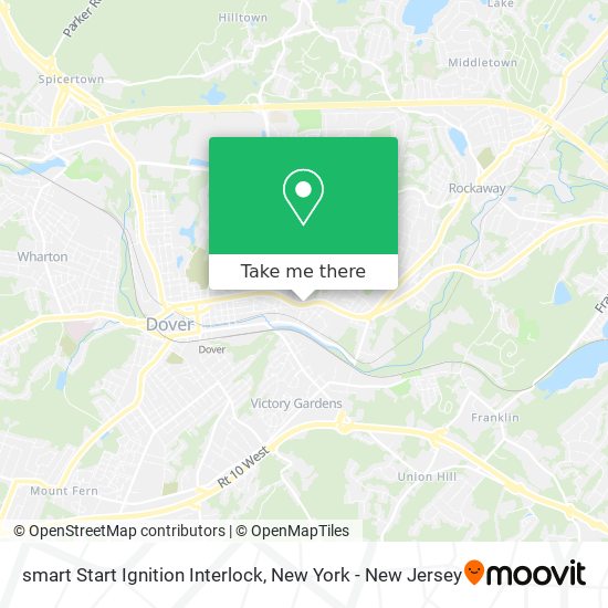 smart Start Ignition Interlock map