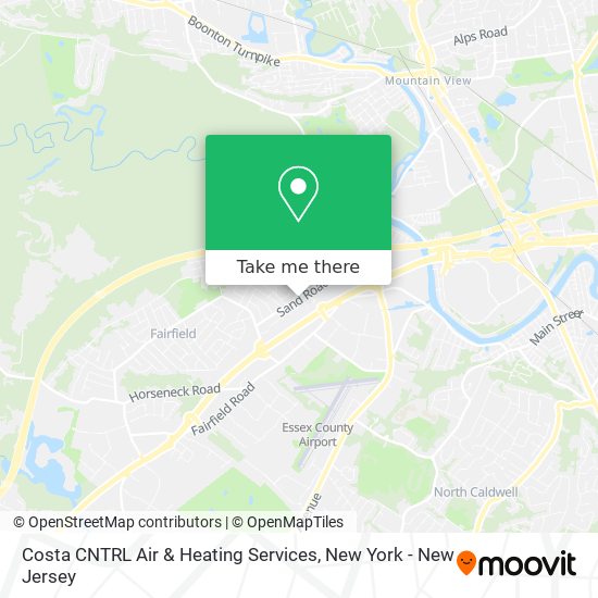 Costa CNTRL Air & Heating Services map
