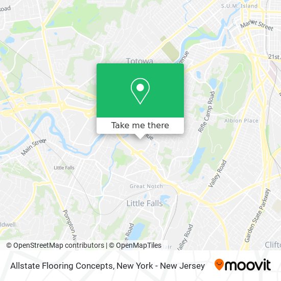 Allstate Flooring Concepts map