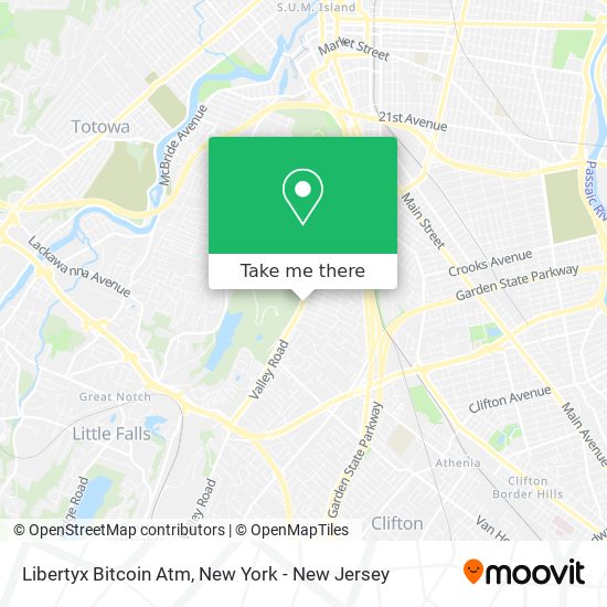 Mapa de Libertyx Bitcoin Atm