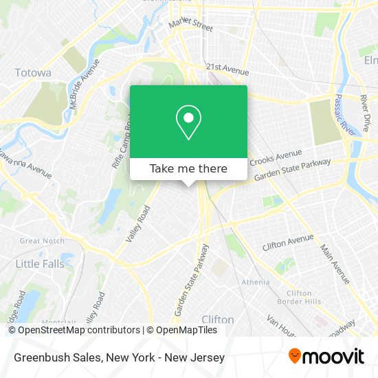 Greenbush Sales map