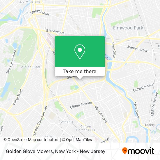 Golden Glove Movers map