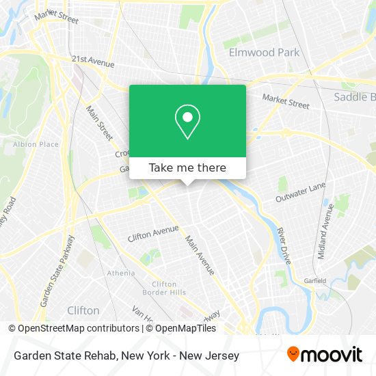 Garden State Rehab map