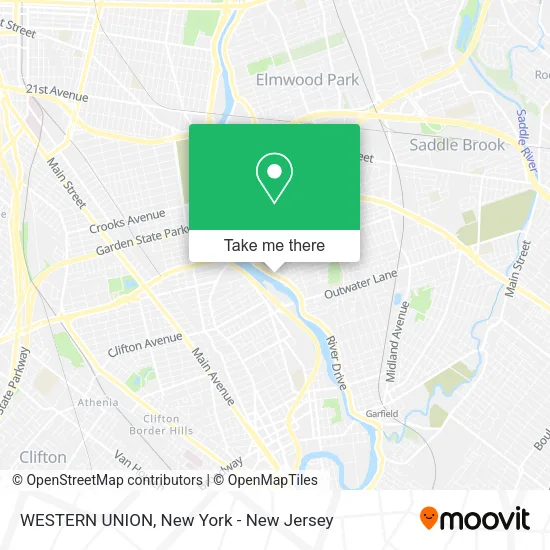 WESTERN UNION map