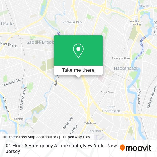 01 Hour A Emergency A Locksmith map