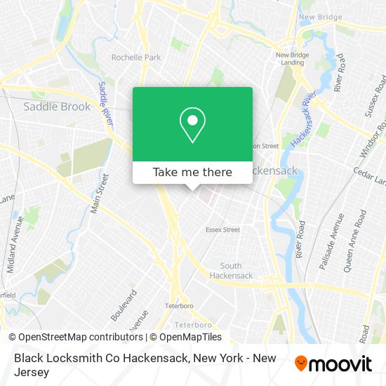Black Locksmith Co Hackensack map