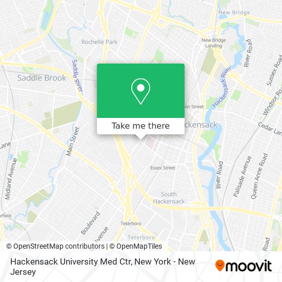 Hackensack University Med Ctr map