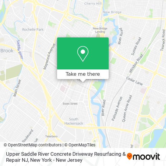 Upper Saddle River Concrete Driveway Resurfacing & Repair NJ map
