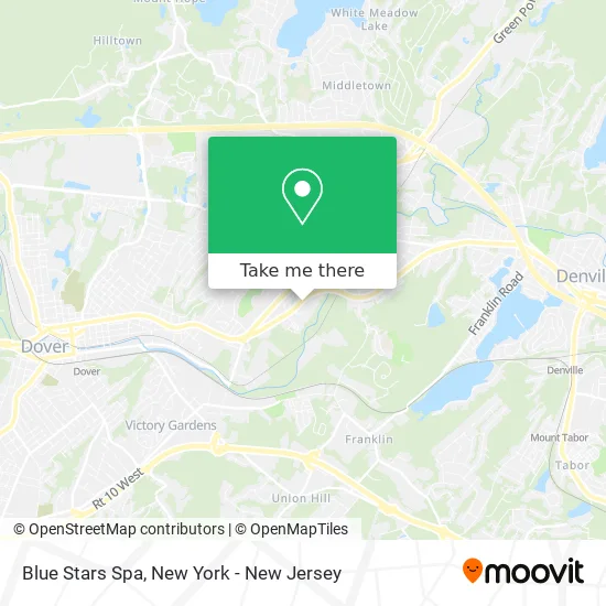 Blue Stars Spa map