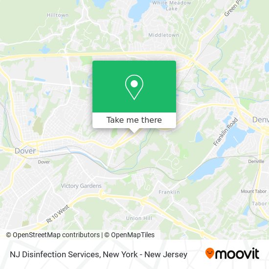 NJ Disinfection Services map