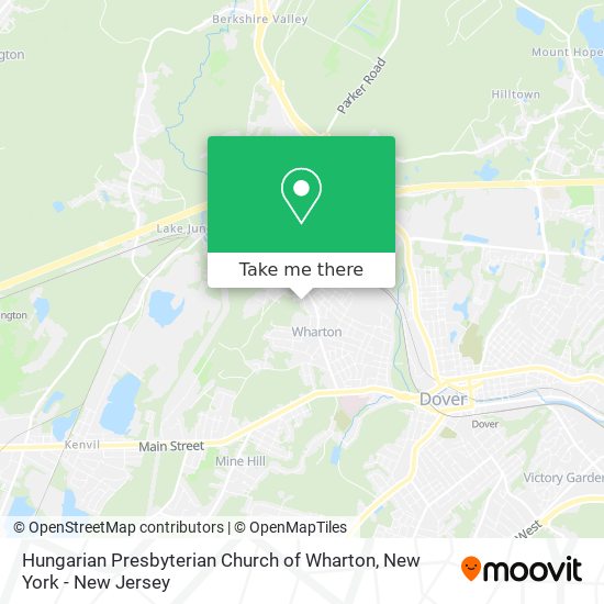 Hungarian Presbyterian Church of Wharton map