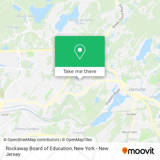 Mapa de Rockaway Board of Education